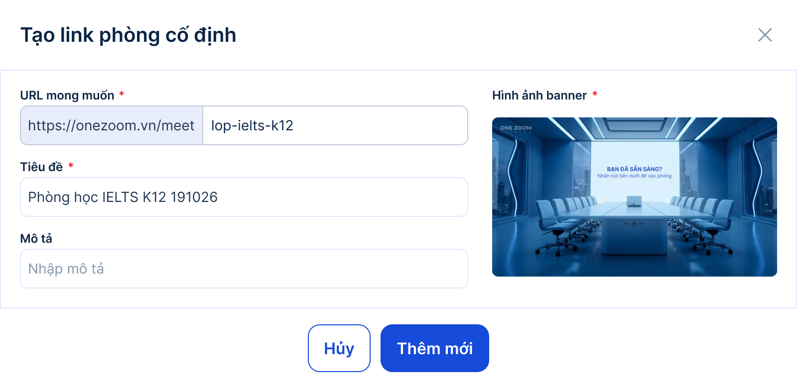 Link họp cố định